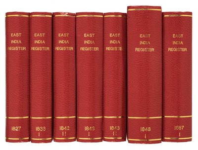 Lot 40 - The East-India Register and Directories, 1807, 1821, 1823, 1824, 1825, 1826, 1828