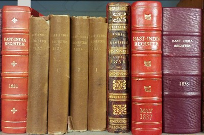 Lot 38 - The East-India Registers and Directories for 1831, 1832, 1834, 1835, 1836, 1837 and 1838