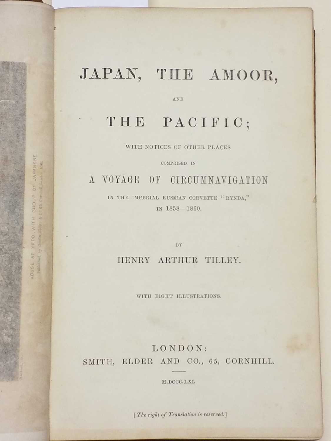 Lot 171 - Tilley (Henry Arthur). Japan, the Amoor and the Pacific, 1861