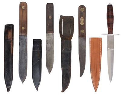 Lot 86 - Knives. 19th century hunting knives by Green River Company and Bushman