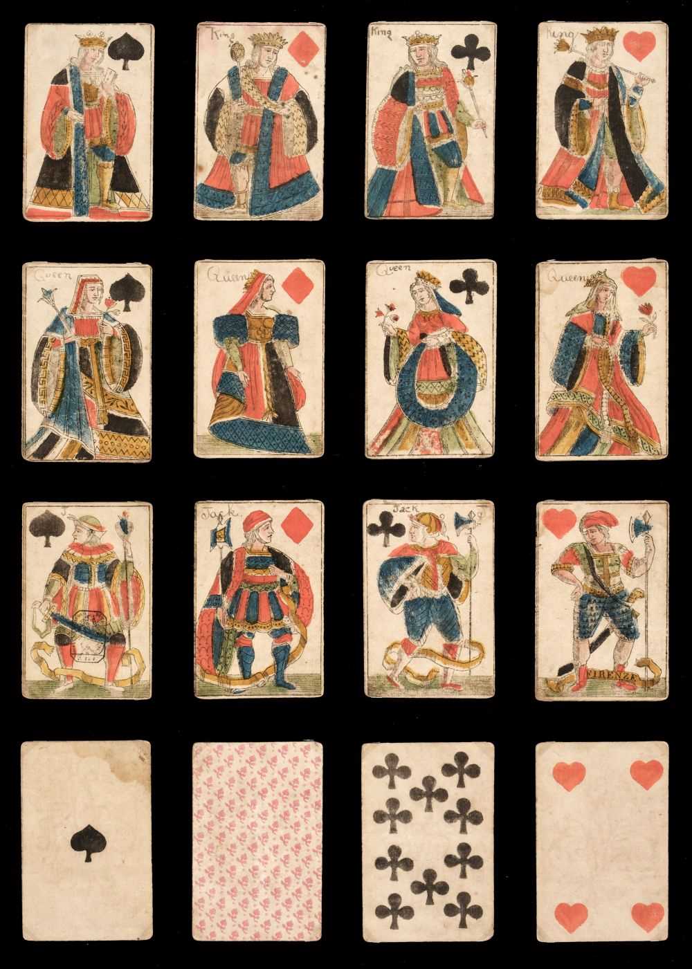 Lot 485 - Italian playing cards. Lorraine pattern in