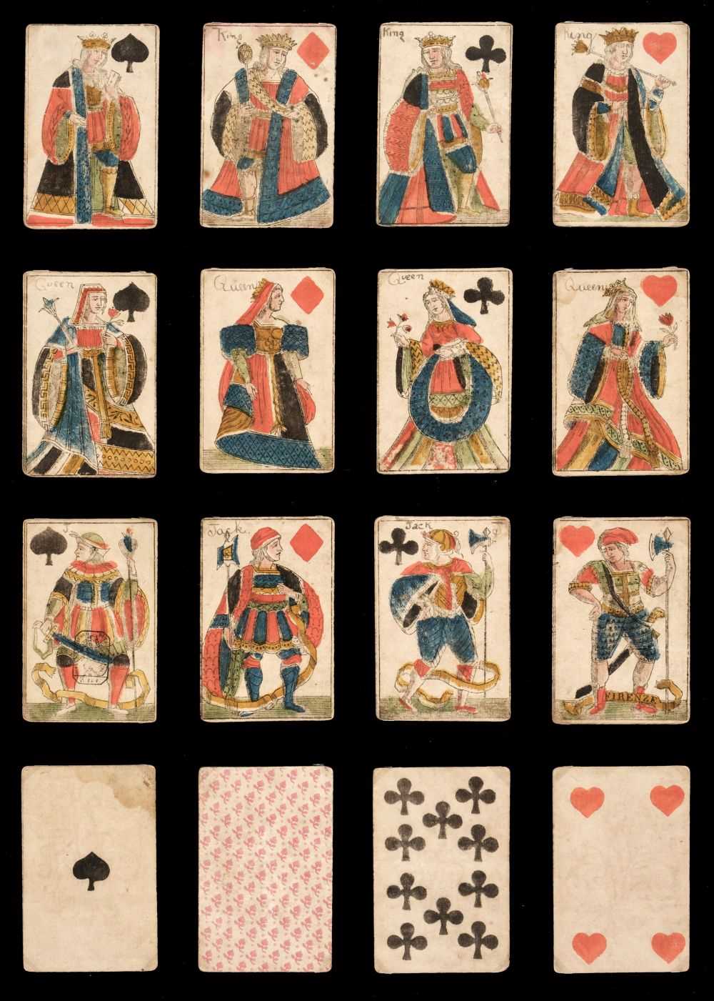 Italian Renaissance Cards Lot 485 - Italian playing cards. Lorraine pattern in
