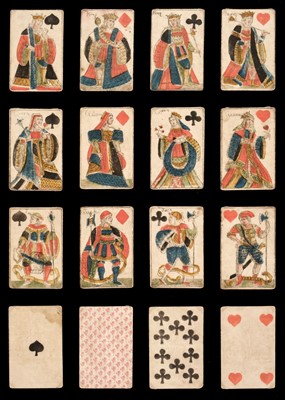 Lot 485 - Italian playing cards. Lorraine pattern in Tuscany, Florence: unknown maker, circa 1818, & 2 others