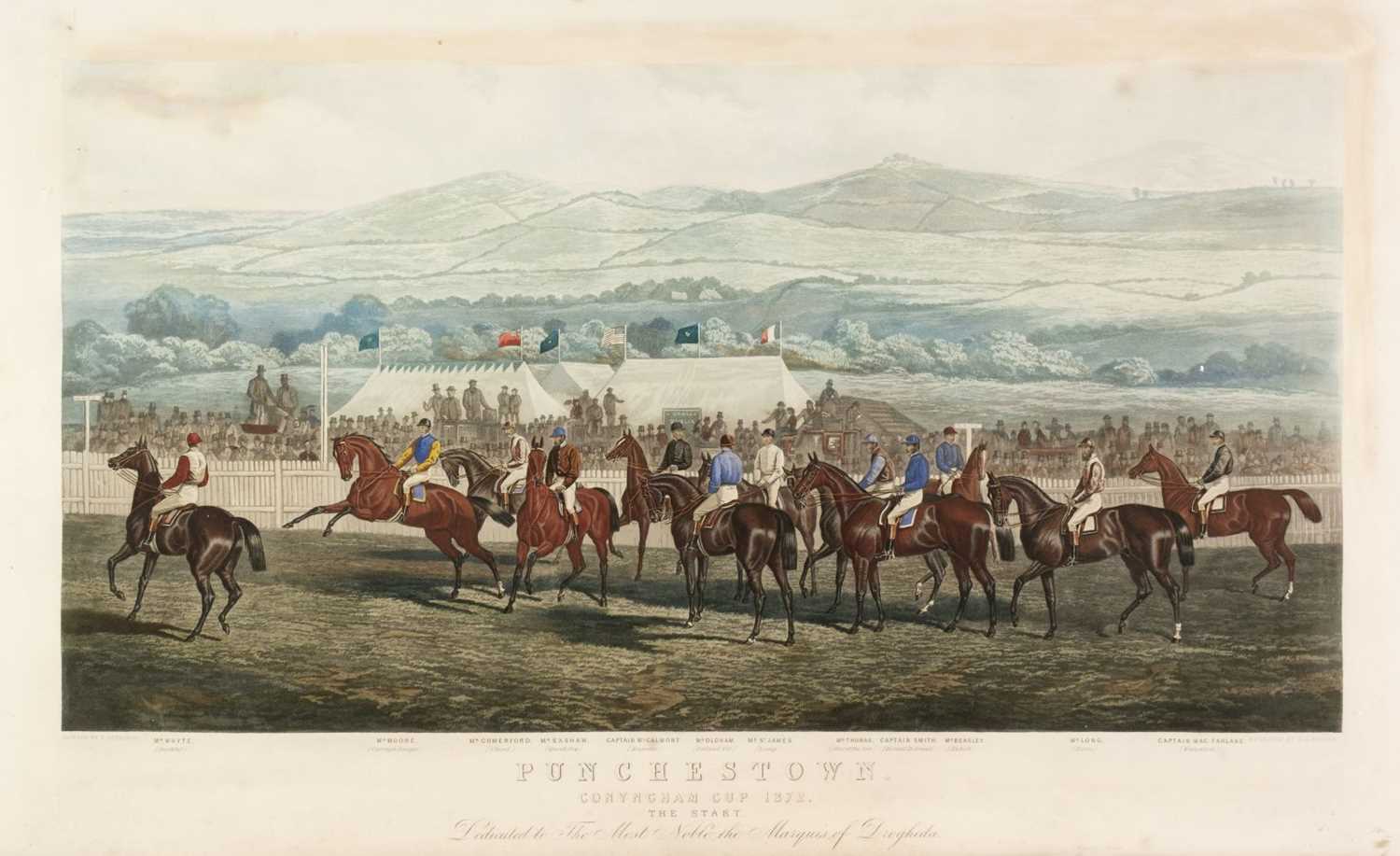 Lot 170 - Hester (E. G.). Punchestown. Conygham Cup 1872, set of 4, Thomas Cranfield, Dublin, 1874