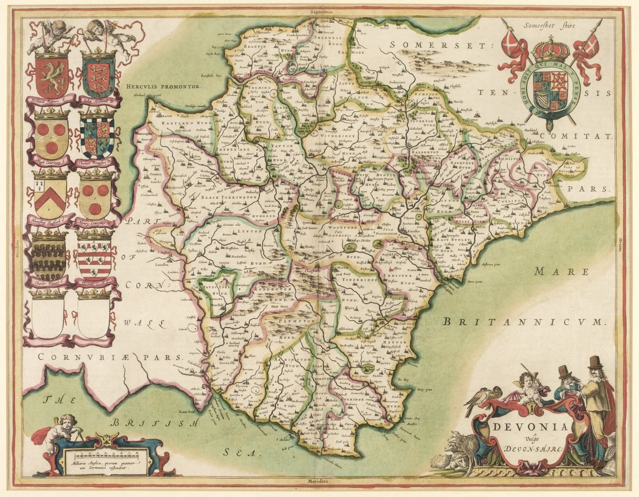 Lot 82 - Devon. Blaeu (Johannes), Devonia vulgo