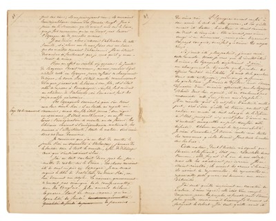 Lot 175 - Napoleon Hoax. Manuscrit venu de Ste. Hélène d'une Manière inconnue (1817) manuscript copy, 1820s(?)