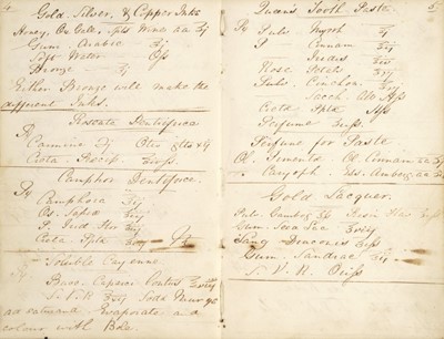 Lot 173 - Medical and Veterinary Receipts. A manuscript pharmaceutical receipts book ... , c. 1850