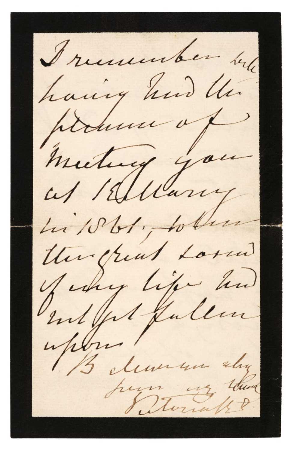 Lot 284 - Victoria (1819-1901). Autograph Letter Signed, 'Victoria RI', Windsor Castle, 21 November 1897