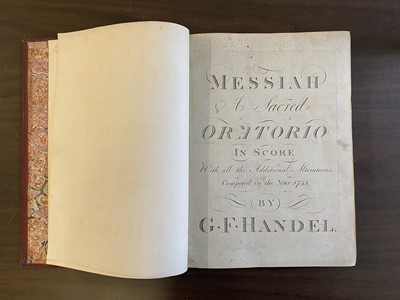 Lot 169 - Handel (George Frederic). Messiah, a Sacred Oratorio in Score...