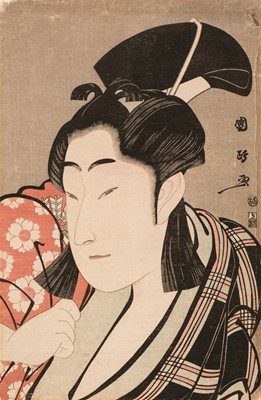 Lot 205 - Kunimasa (Utagawa, 1773-1810). Two colour woodblocks of Nakamura Noshio II, 1796