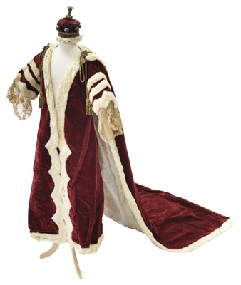 Lot 290 - Coronation robes. A set of robes and coronet belonging to Lady Helen Austin (1866-1942)