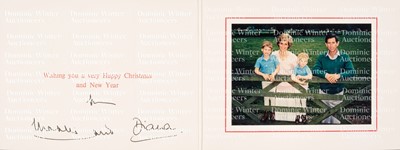 Lot 318 - Charles III (Philip Arthur George, 1948-) & Diana (1961-1997). Signed Christmas and New Year card