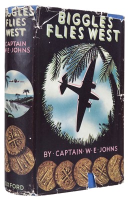 Lot 630 - Johns (W.E). Biggles Flies West, 1st edition, London: Oxford University Press, 1937