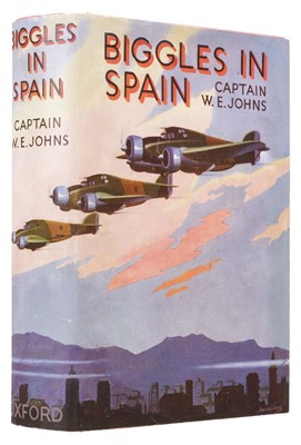 Lot 629 - Johns (W.E). Biggles in Spain, 1st edition, London: Oxford University Press, 1939