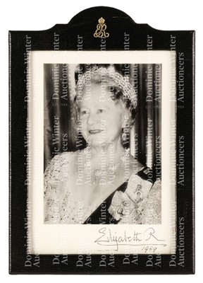 Lot 320 - Elizabeth (1900-2002). Signed photograph, 1989