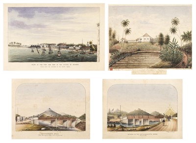 Lot 163 - Ceylon - Silvaf (Hippolyte, 1801-79). A collection of 10 watercolour views of Ceylon, mid 19th c.