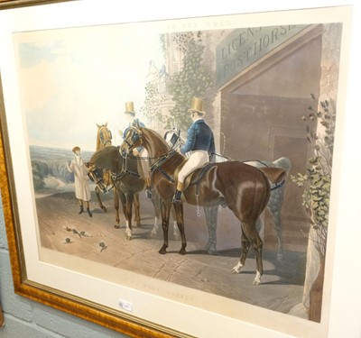 Lot 171 - Hunt (Charles). Herrings Sketches on the Road, No. 2 Post Horses, 1847