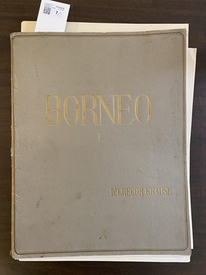 Lot 7 - Borneo. By Gregor Krause, 3 volumes, Munich, 1927