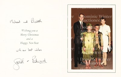 Lot 326 - Royalty Christmas Cards. A collection of 125 Christmas cards from various royalty, c. 1977-2010