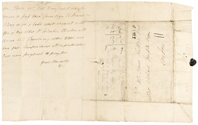Lot 371 - Whitefield (George, 1714-1770). Autograph Letter Signed with initials, Ireland, 16 November 1738