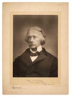 Lot 145 - Patmore (Coventry, 1823-1896). Portrait by Herbert Rose Barraud (1845-1895), 1891, carbon print