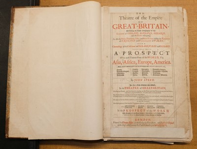 Lot 141 - Speed (John). Speed (John). The Theatre of the Empire of Great Britaine..., 1676