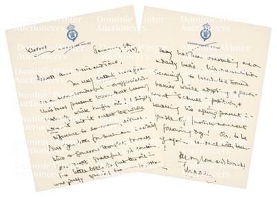 Lot 299 - Charles III (Philip Arthur George, 1948-). Autograph Letter Signed, 'Charles', 4 January 1997
