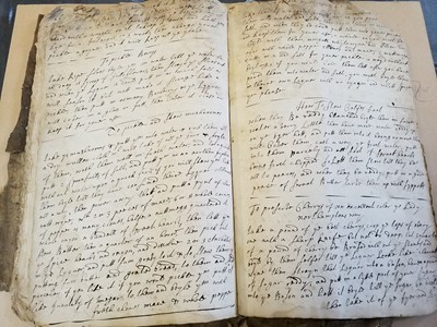 Lot 172 - Manuscript Cookery Book. A  late 17th-century manuscript recipe book