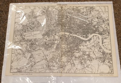Lot 113 - London & its Environs. A collection of 28 maps of London, late 19th and early 20th century