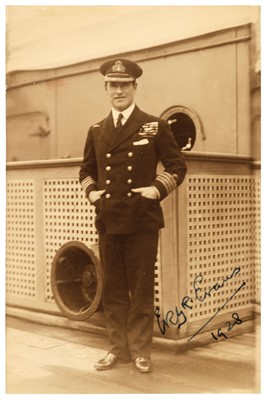 Lot 115 - Evans (Edward, 1st Baron Mountevans, 1880-1957). Signed Real Photo Postcard, 1928