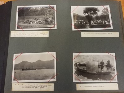 Lot 40 - Far East. A very large album containing approximately 420 photographic prints, 1919-21