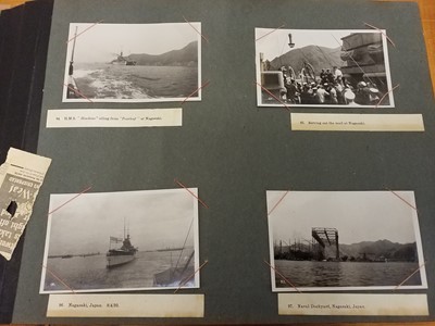 Lot 40 - Far East. A very large album containing approximately 420 photographic prints, 1919-21