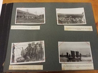 Lot 40 - Far East. A very large album containing approximately 420 photographic prints, 1919-21