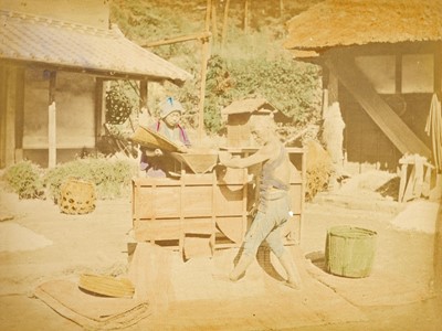 Lot 51 - Japan. An album containing 50 photographs, c. 1880s, colour-tinted albumen prints