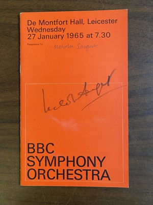Lot 138 - Music. A collection of approximately 60 musical autographs and related, mostly 20th century