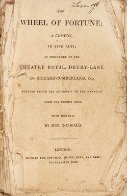 Lot 103 - Byron (George Gordon, 6th Baron Byron, 1788-1824). Lord Byron's personal acting copy of...