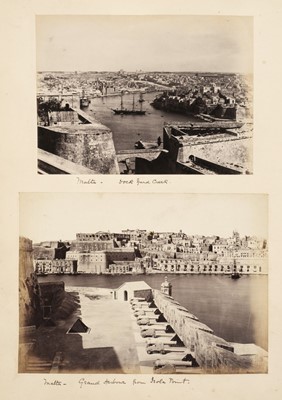 Lot 39 - Europe & Middle East. An album containing approximately 200 mounted photographs, c. 1870s