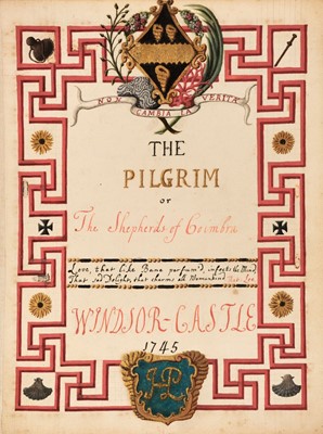Lot 178 - Pilgrim or The Shepherds of Coimbra. Windsor Castle 1745, autograph manuscript