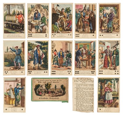 Lot 493 - Card Game. The Rail-Road Shares, circa 1830