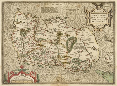Lot 106 - Ireland. Ortelius (Abraham),  Eryn. Hiberniae Britannicae Insulae nova descriptio