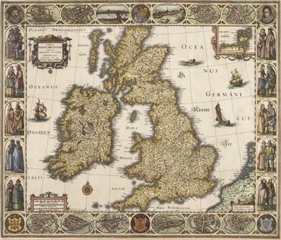 Lot 77 - British Isles. Visscher (C. J.), Tabula Magnae Britanniae Continens Angliam..., 1623