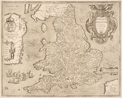 Lot 95 - England & Wales. Le Clerc (Jean), Anglia Regnum si quod aliud  in toto Oceano..., Paris, 1605