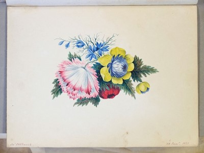 Lot 165 - Petherick (James). Album of miniature watercolour studies, circa 1820-31