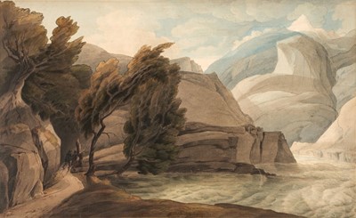 Lot 103 - Towne ( Francis, 1739/1740-1816).  Alpine River, watercolour