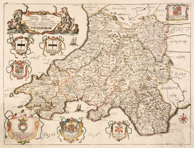 Lot 147 - Wales. A collection of 15 maps, 17th - 19th century