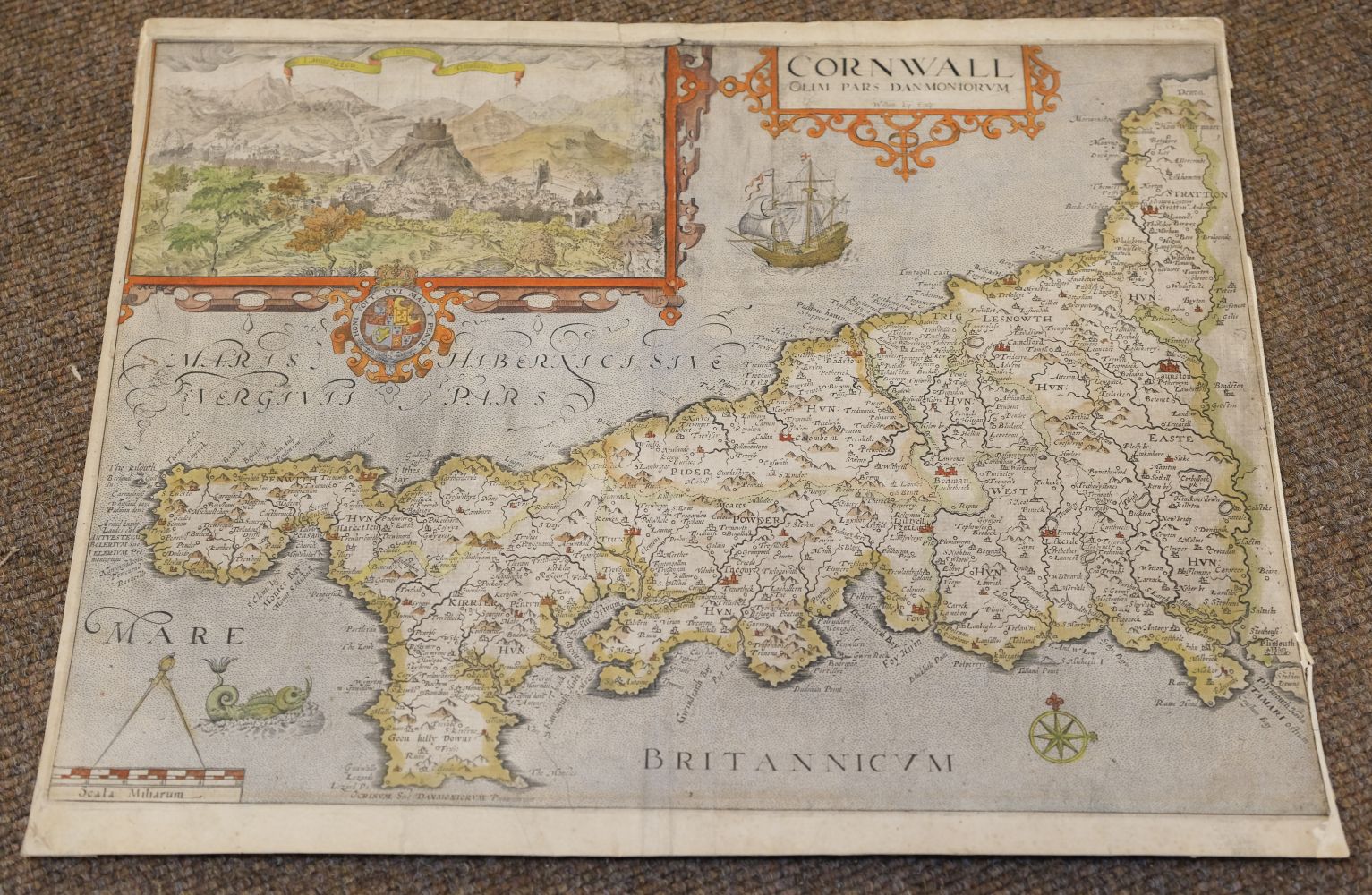 Lot 81 - Devon and Cornwall. A collection of 17 maps,