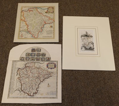 Lot 81 - Devon and Cornwall. A collection of 17 maps, 17th - 19th century