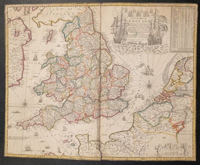 Lot 93 - England & Wales. Greene (Robert & Morden Robert), A New Map of England..., circa 1690