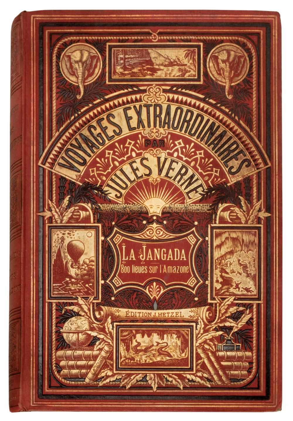 Lot 255 - Verne (Jules). Les Voyages Extraordinaires. La Jangada; huit cents lieues sur l'Amazone, [1881]