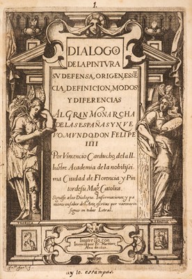 Lot 267 - Carducho (Vicente). Dialogos de la pintura, 1st edition, 1633